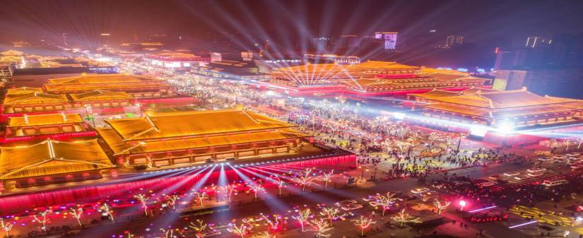 【2020春节】西安年.最中国.新春祈福.西安兵马俑+华山+法门寺祈福+城墙灯会+汉城湖庙会+大唐不夜城双飞 5 天